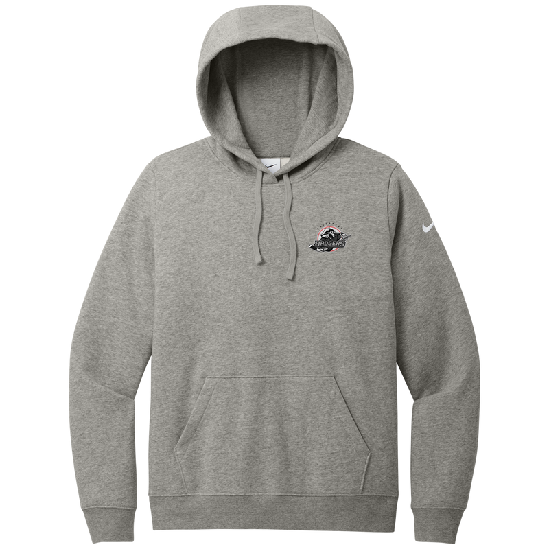 Allegheny Badgers Nike Women's Club Fleece Sleeve Swoosh Pullover Hoodie